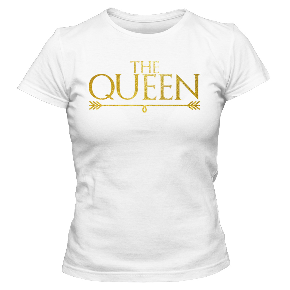 koszulka damska biala king queen 2