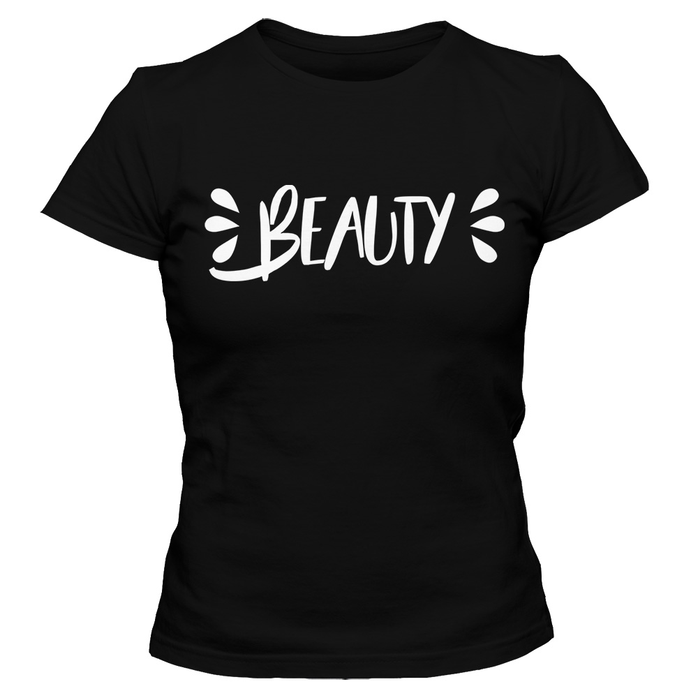 koszulka damska czarna beauty beast 01