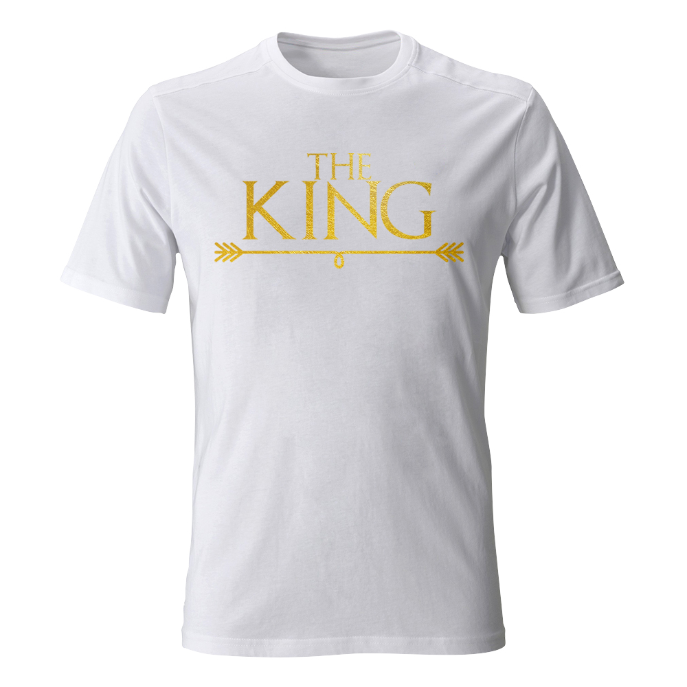 koszulka meska biala king queen 2