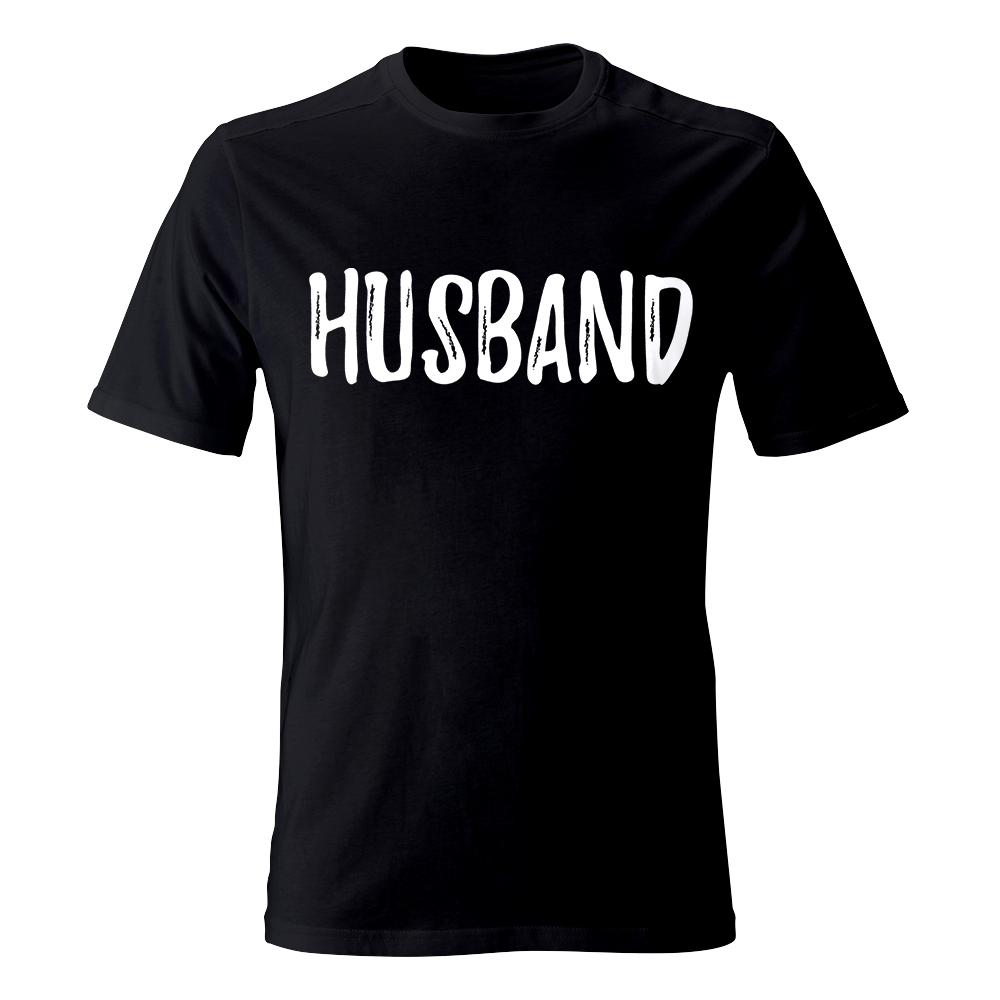 koszulka meska czarna husband wife