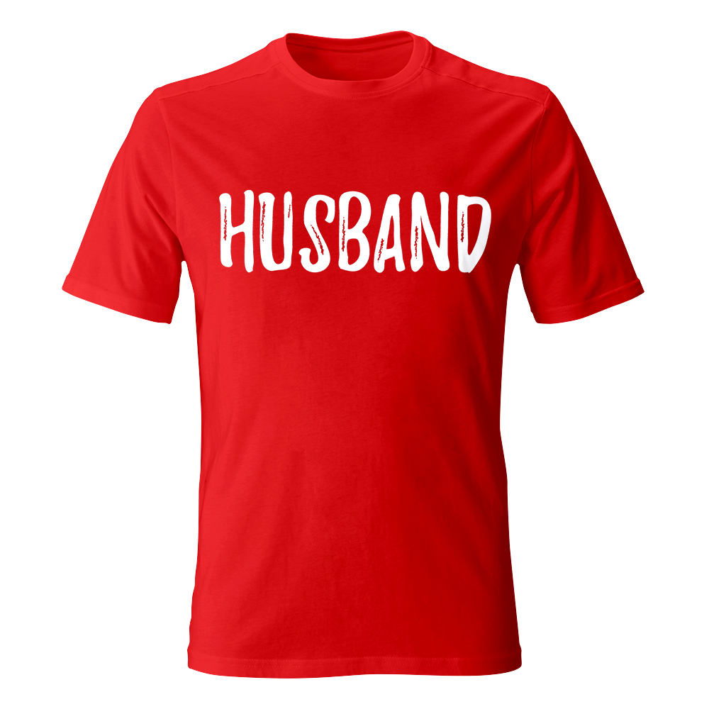 koszulka meska czerwona2 husband wife