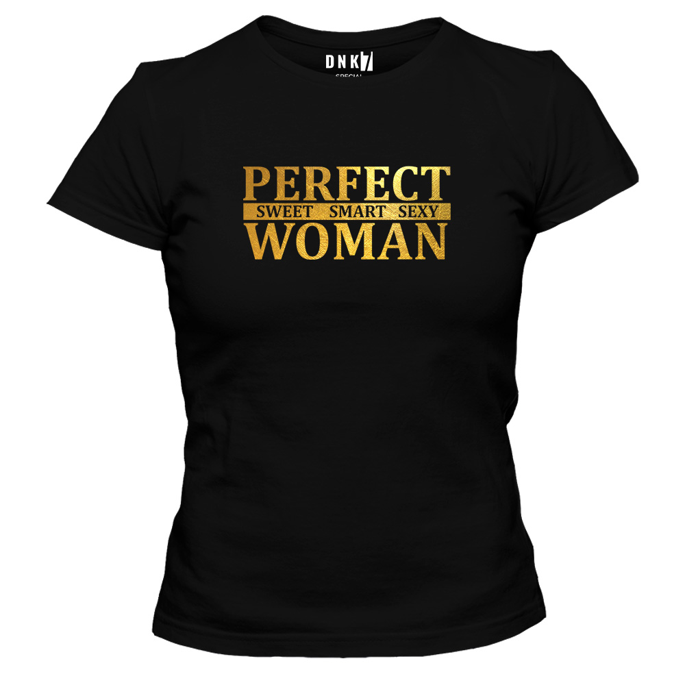 koszulka perfect woman zloto