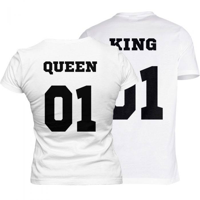 koszulki king queen czarne