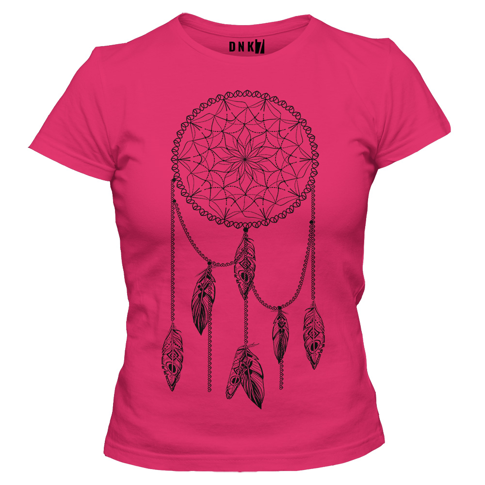 boho 09 koszulka damska rozowa