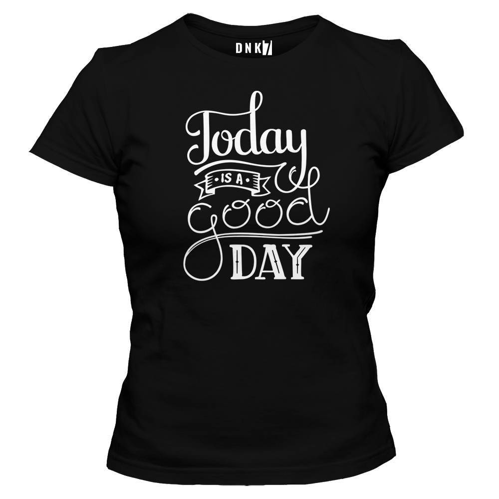 good day koszulka damska czarna