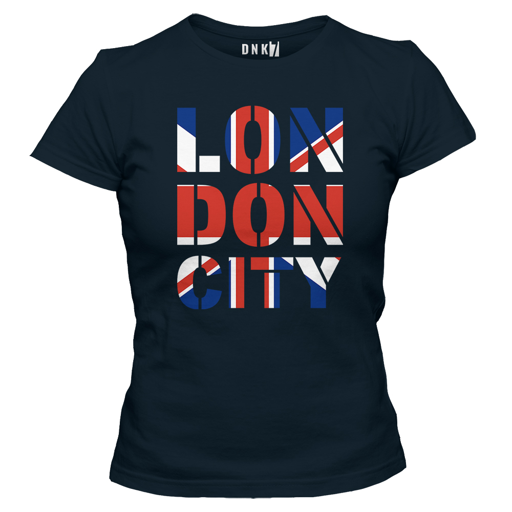 london koszulka damska granatowy