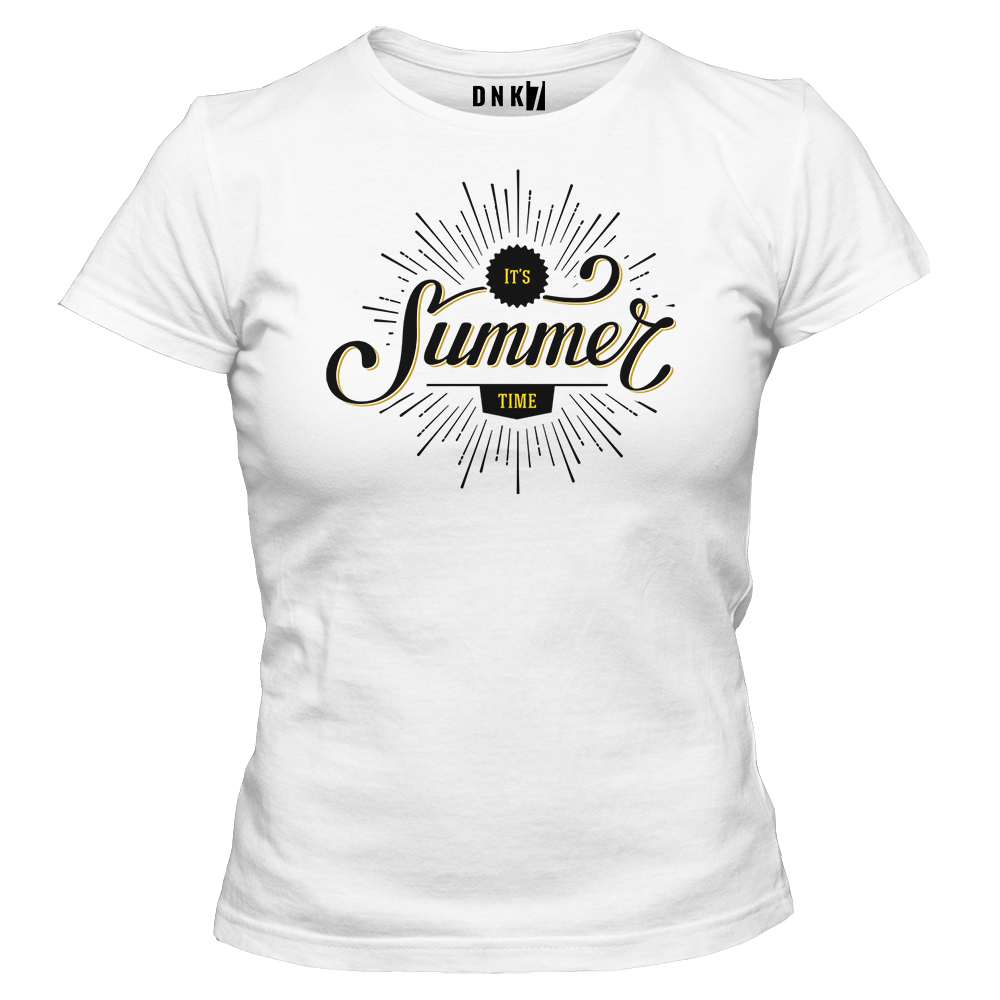 summer time koszulka damska biala