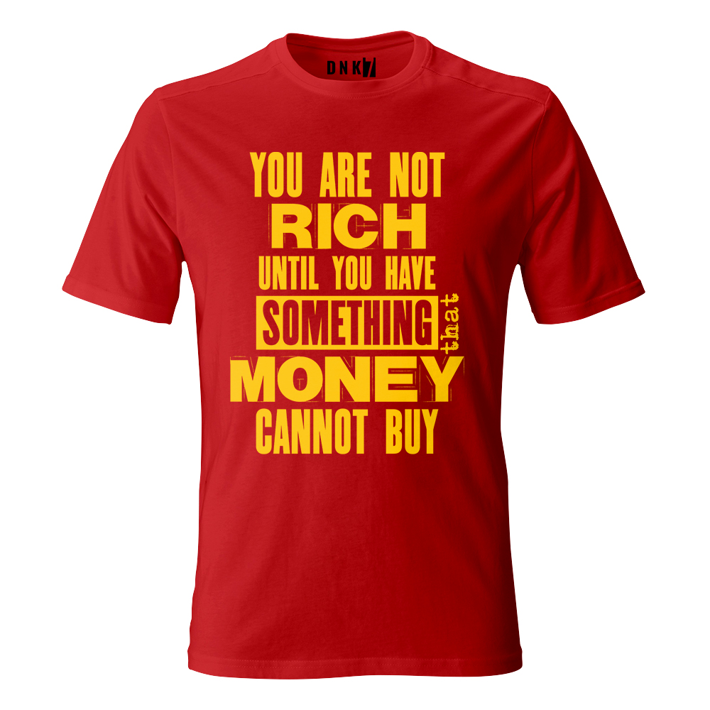 you are not rich koszulka meska czerwona