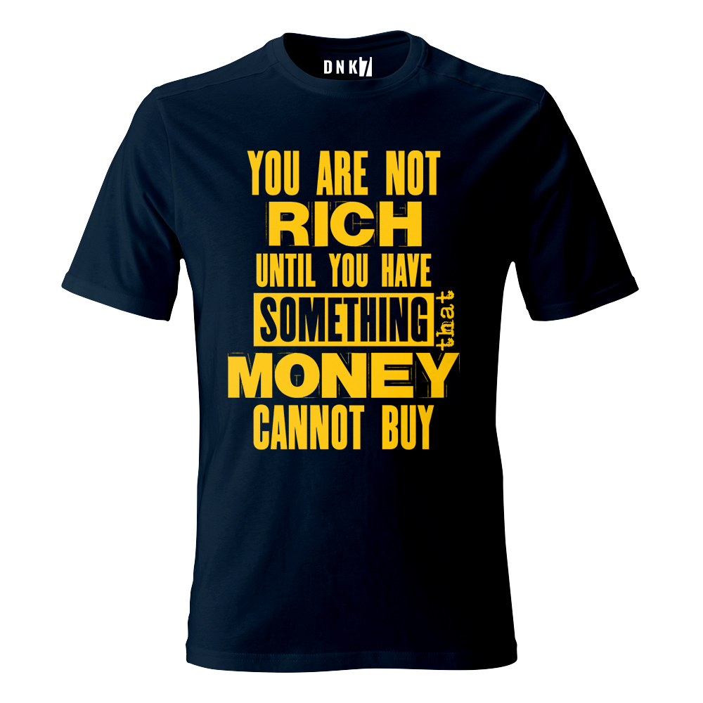 you are not rich koszulka meska granatowa