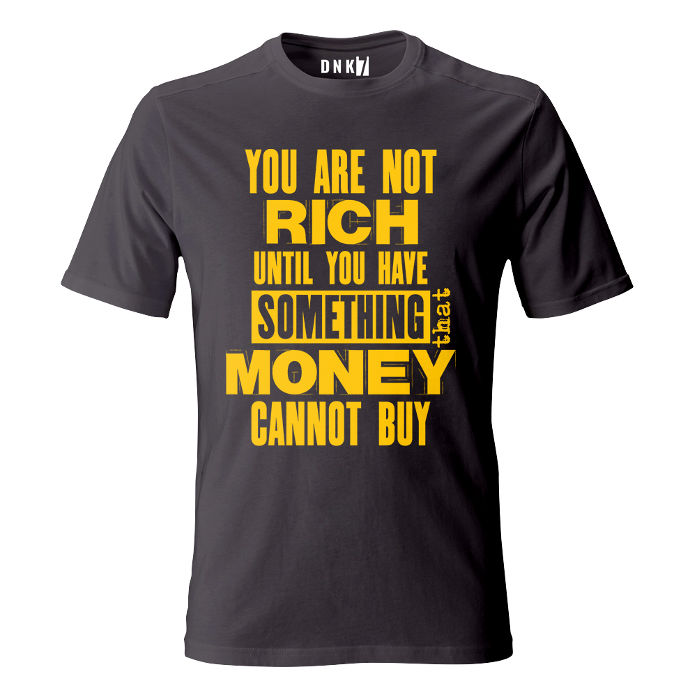 you are not rich koszulka meska szary