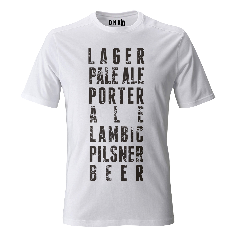 beer menu koszulka meska biala