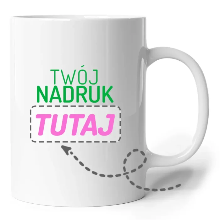 kubek 330 ml z własnym nadrukiem, grafika produktowa