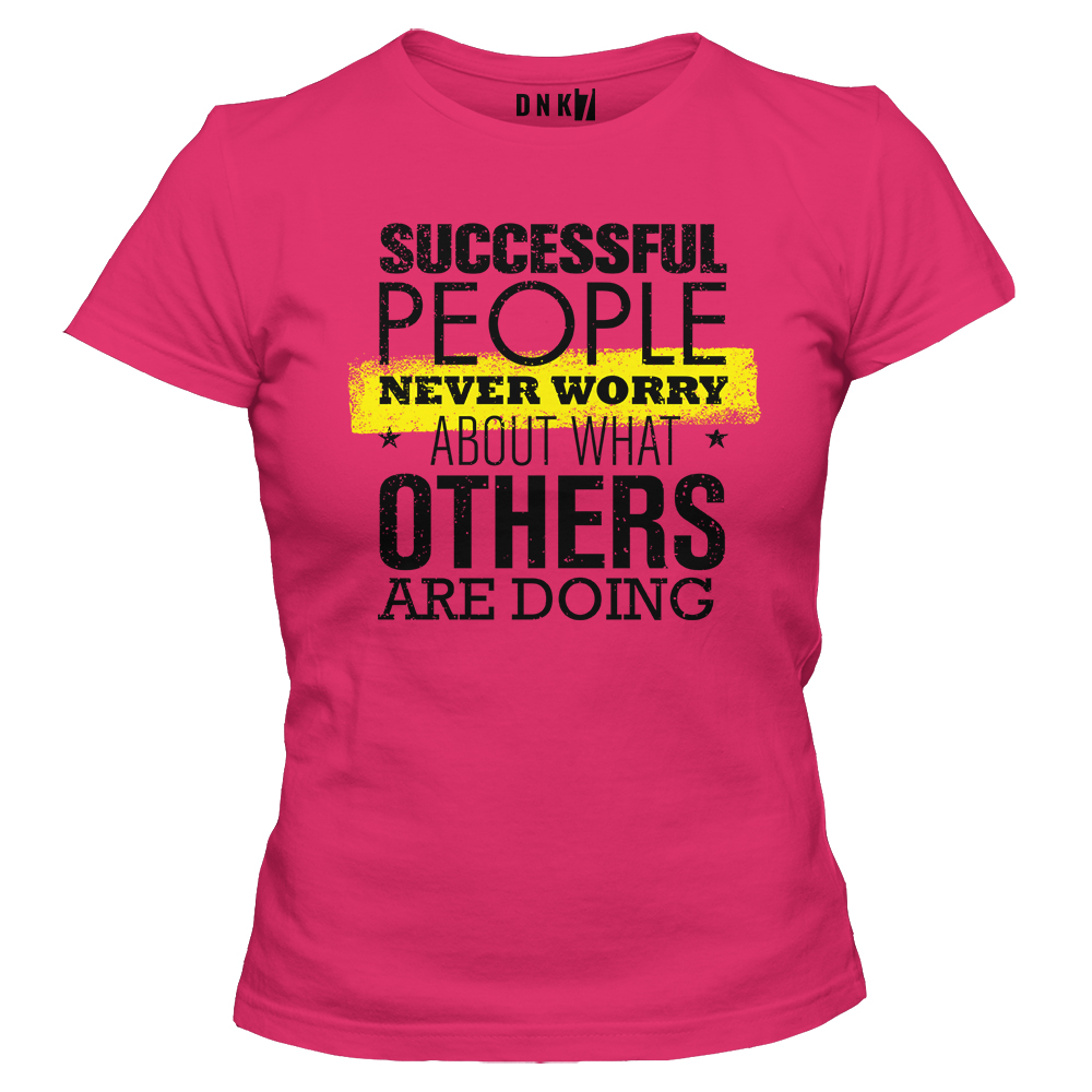 successful people koszulka damska rozowa