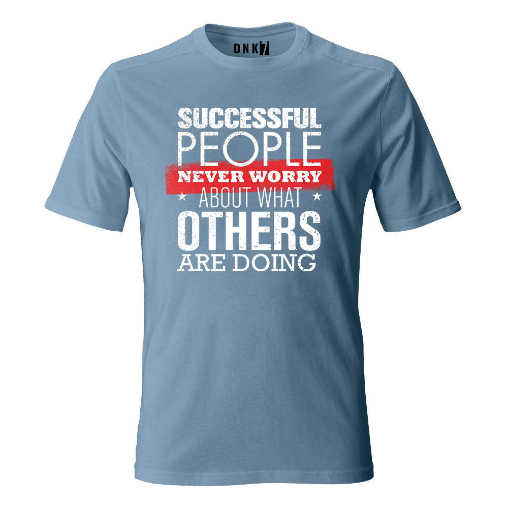 successful people koszulka meska niebieska