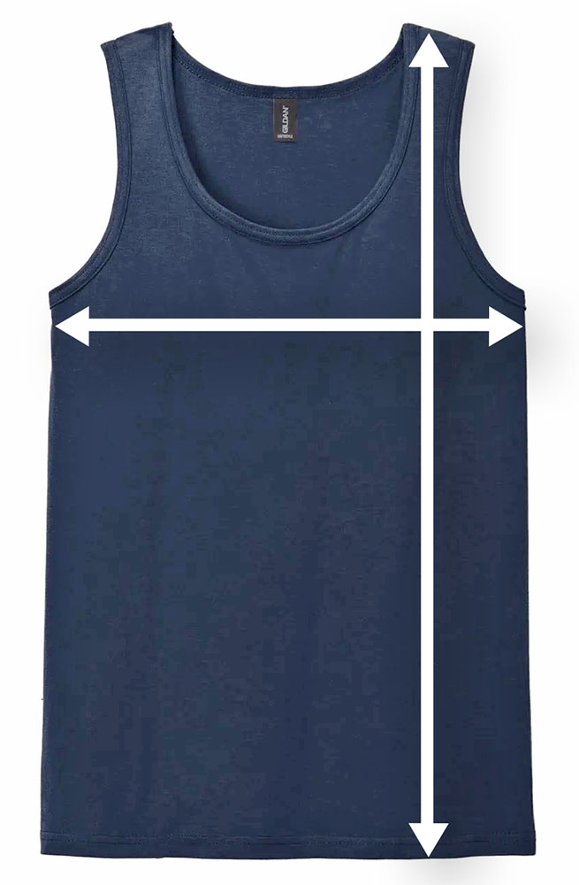 koszulka męska na ramiączkach z własnym nadrukiem, jak dobrać rozmiar