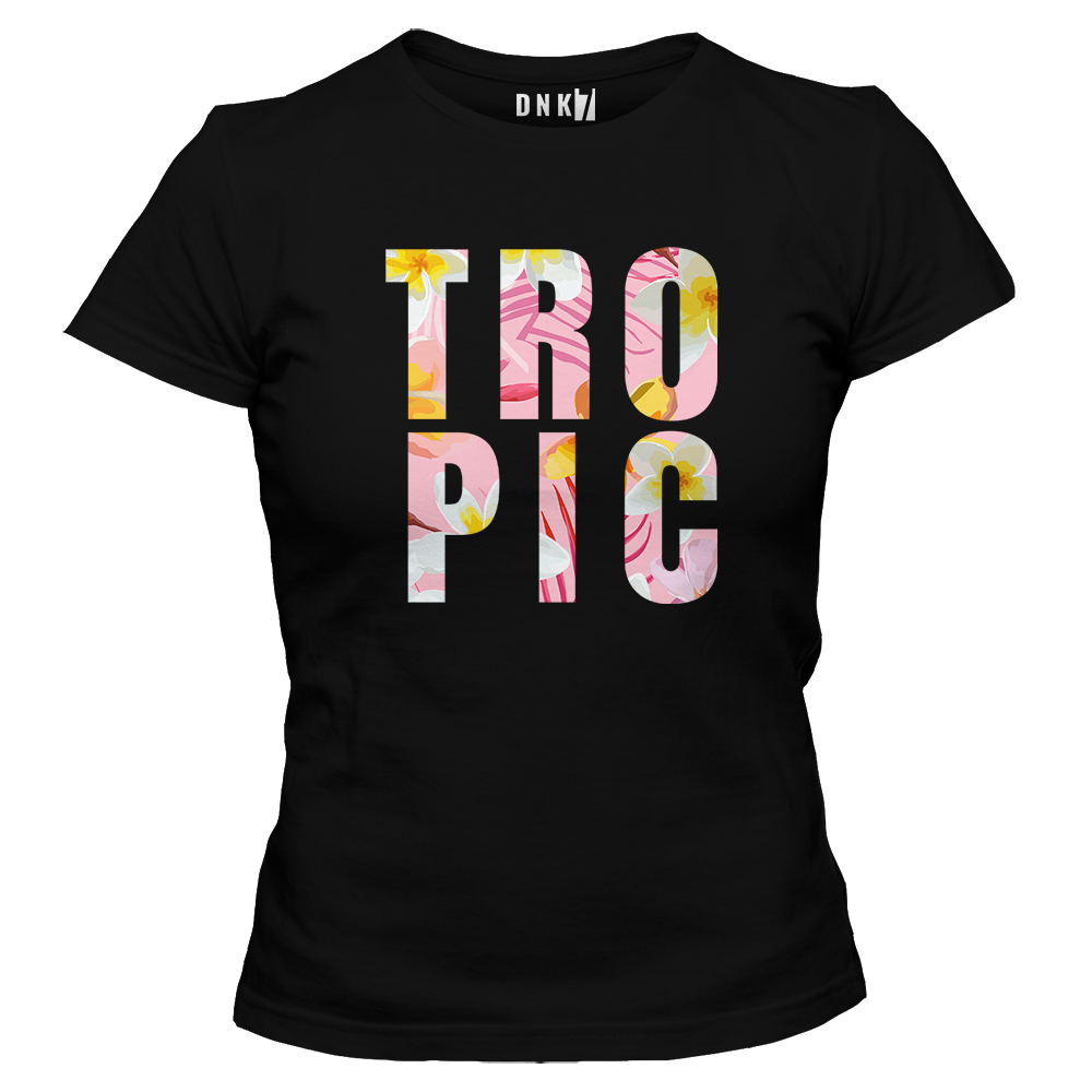 tropic koszulka damska czarna