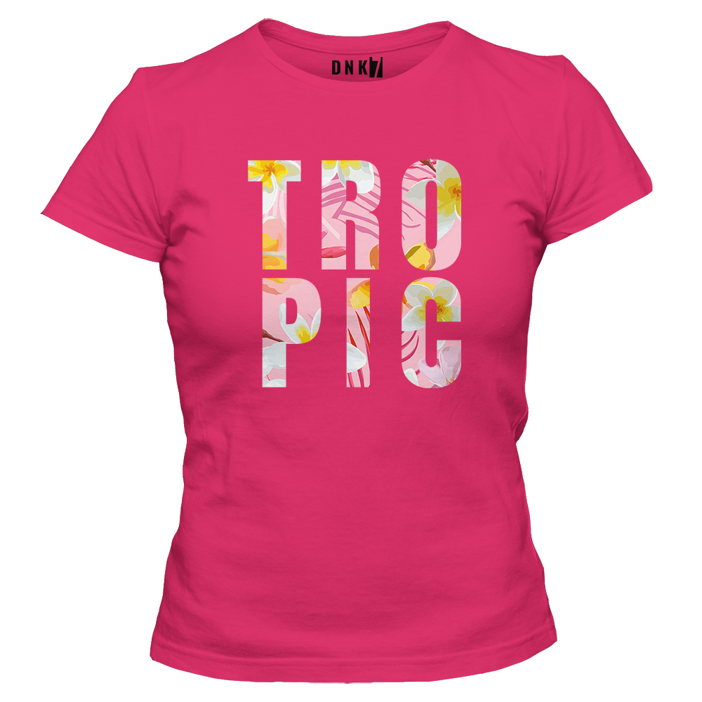 tropic koszulka damska rozowa