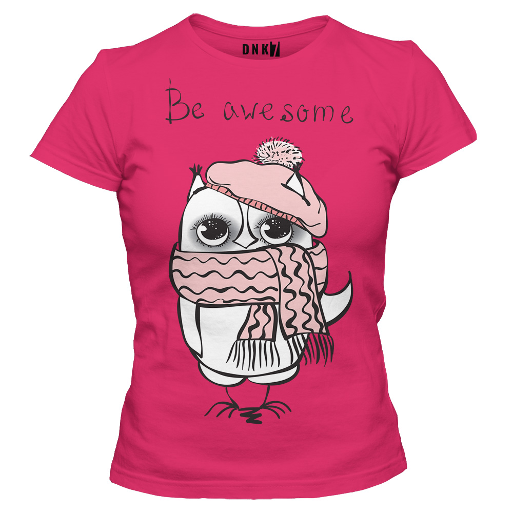 koszulka damska rozowa be awesome 7