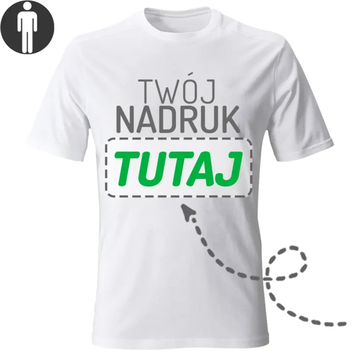 koszulka męska z własnym nadrukiem, główna grafika