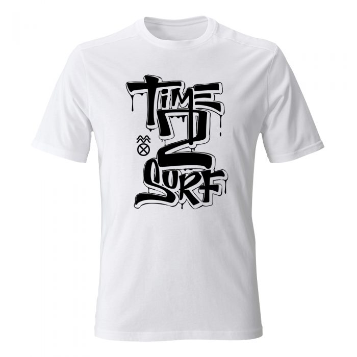 koszulka meska czarna time to surf