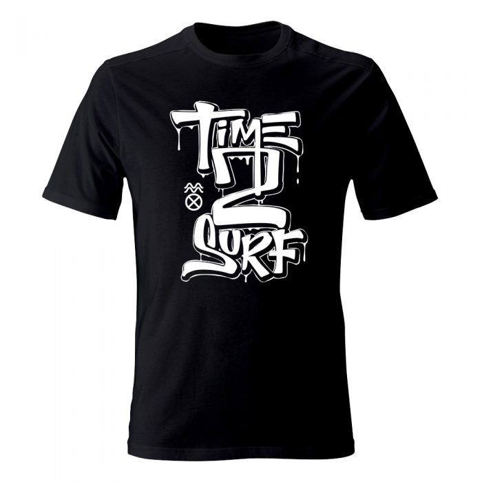 koszulka meska czarna time to surf
