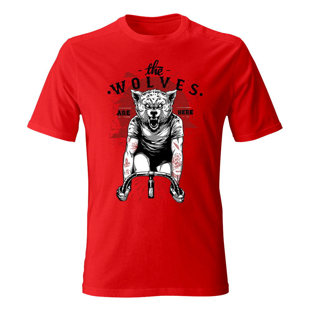 Koszulka męska z nadrukiem THE VOLWES ARE HERE