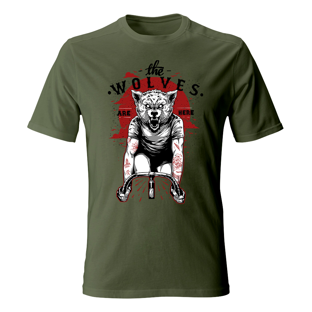 Koszulka męska z nadrukiem THE VOLWES ARE HERE