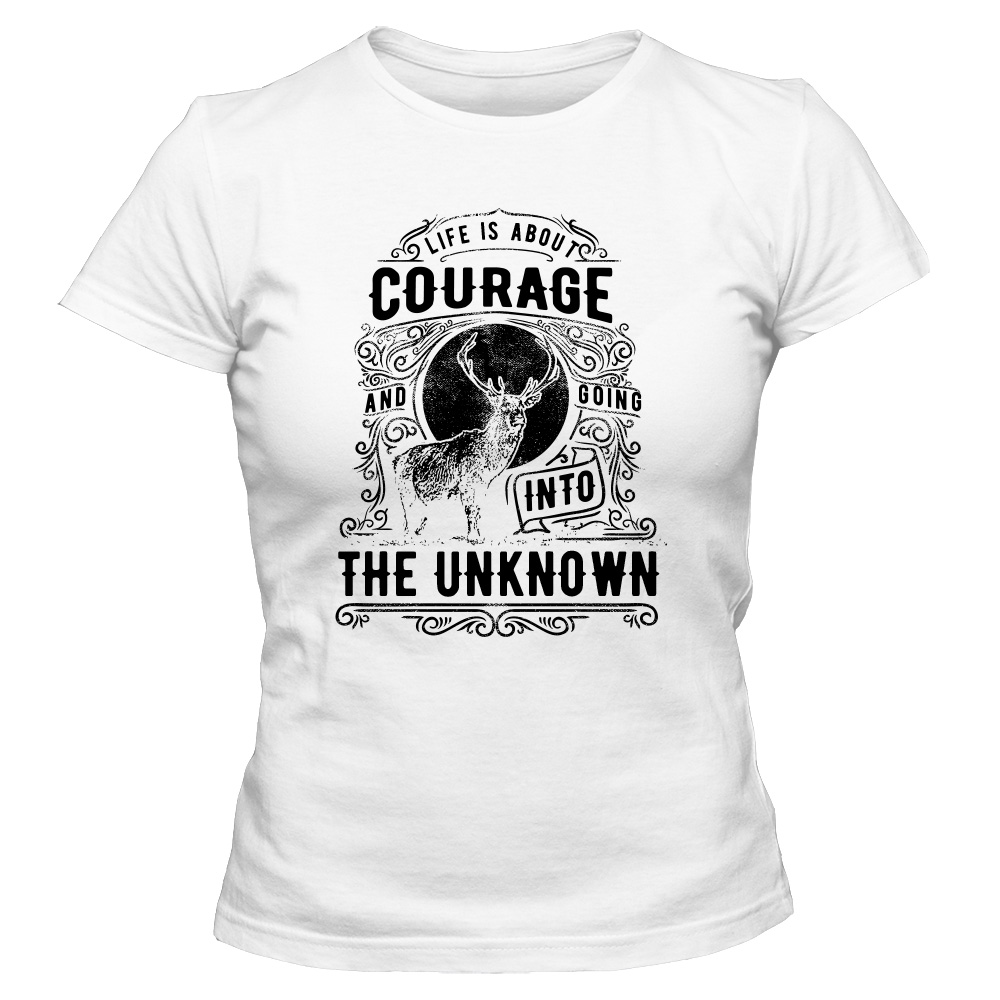 koszulka damska biala courage