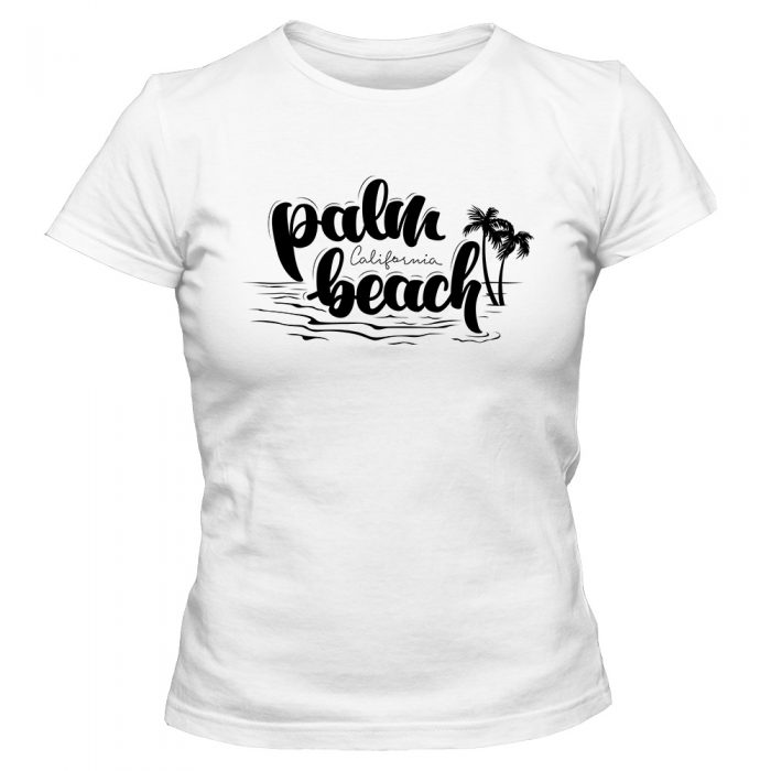koszulka damska biala palm beach 2