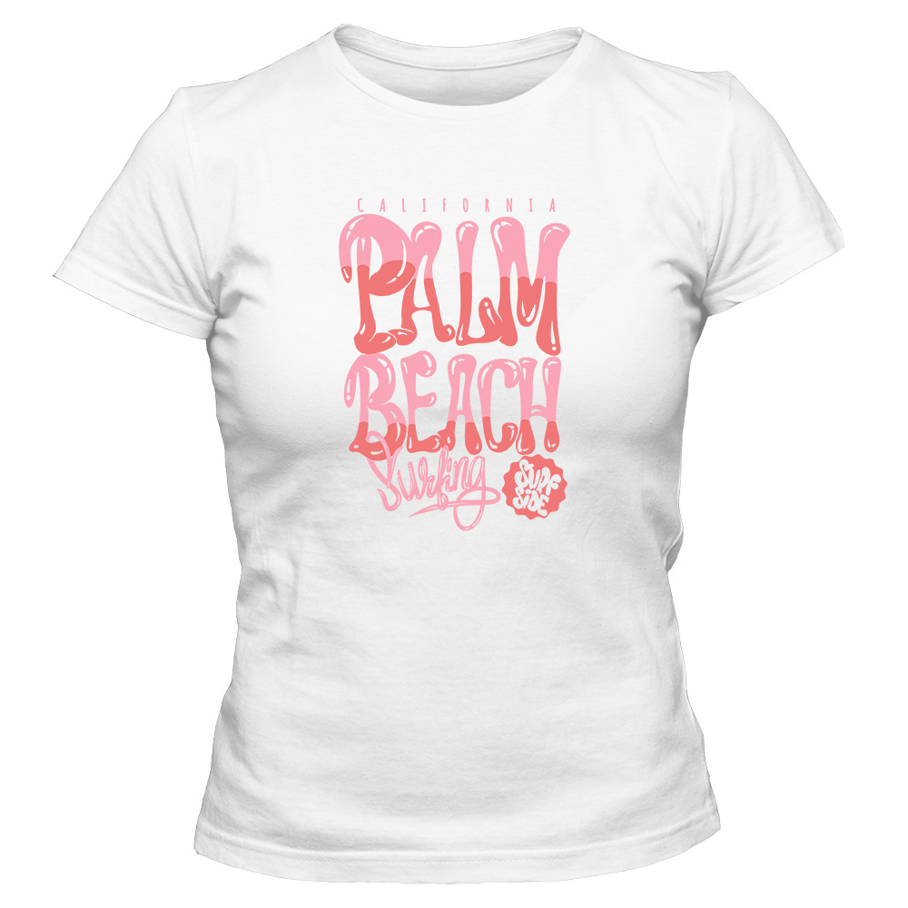 koszulka damska biala palm beach