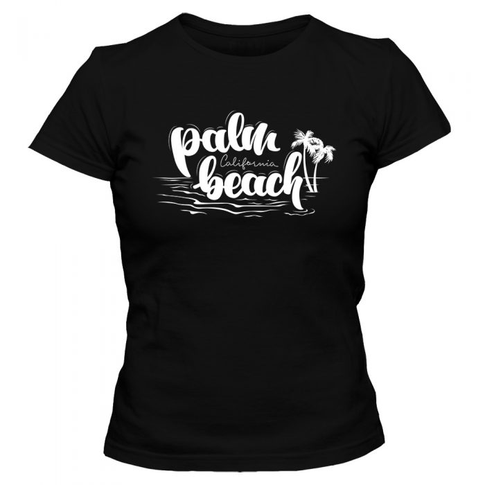 koszulka damska biala palm beach 2