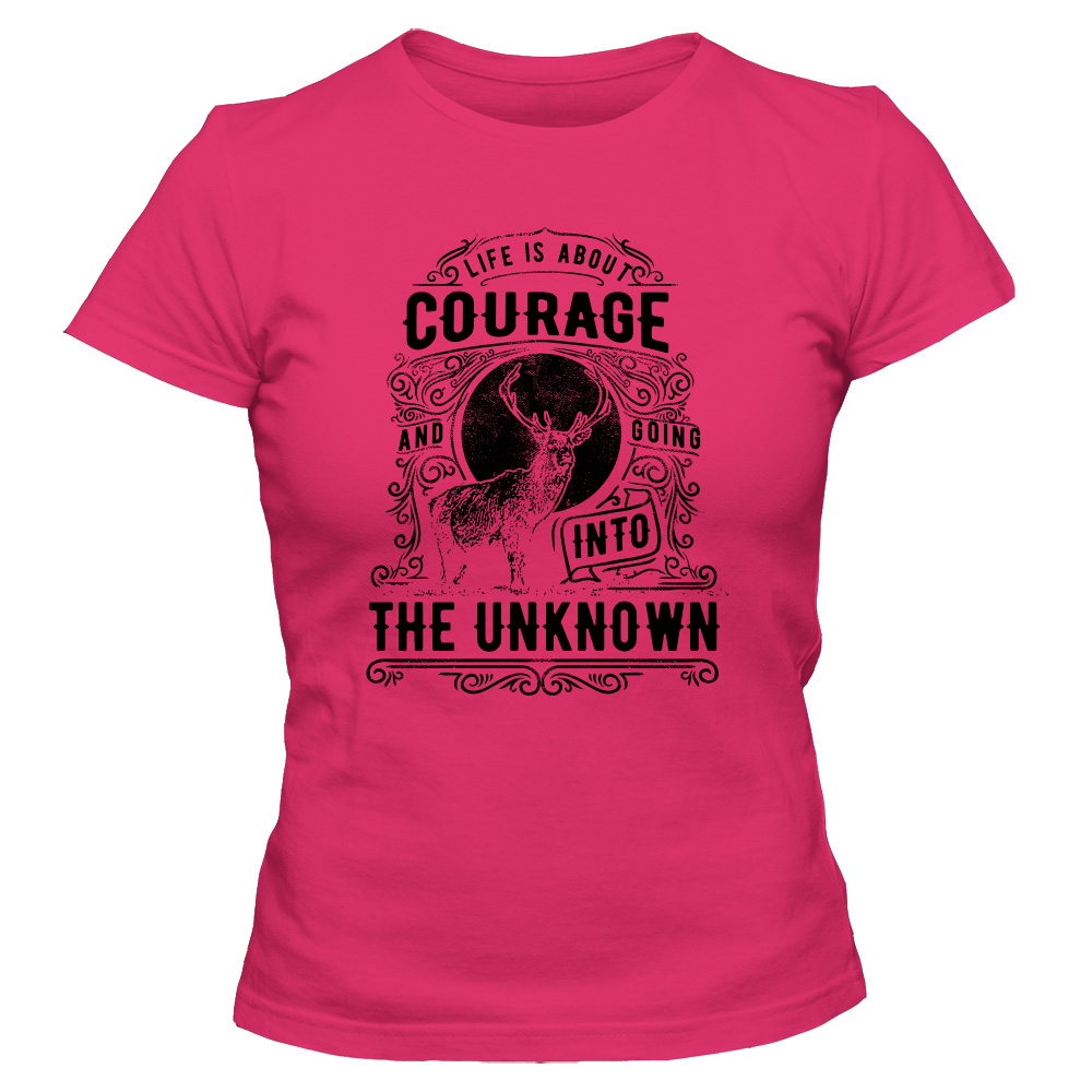 koszulka damska rozowa courage