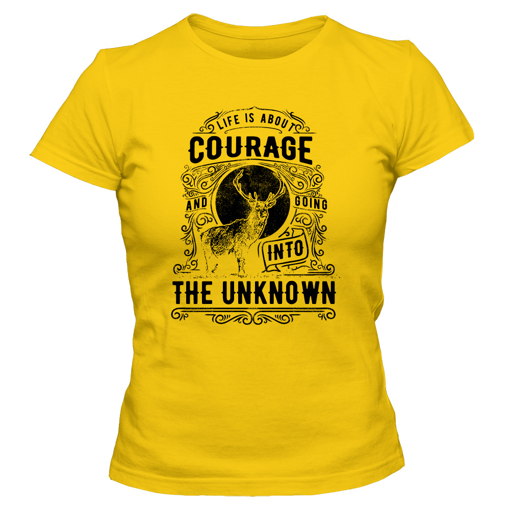 koszulka damska zolta courage