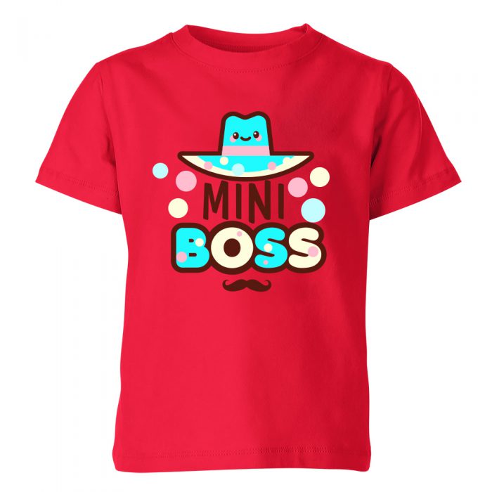 koszulka dziecieca biala mini boss 6