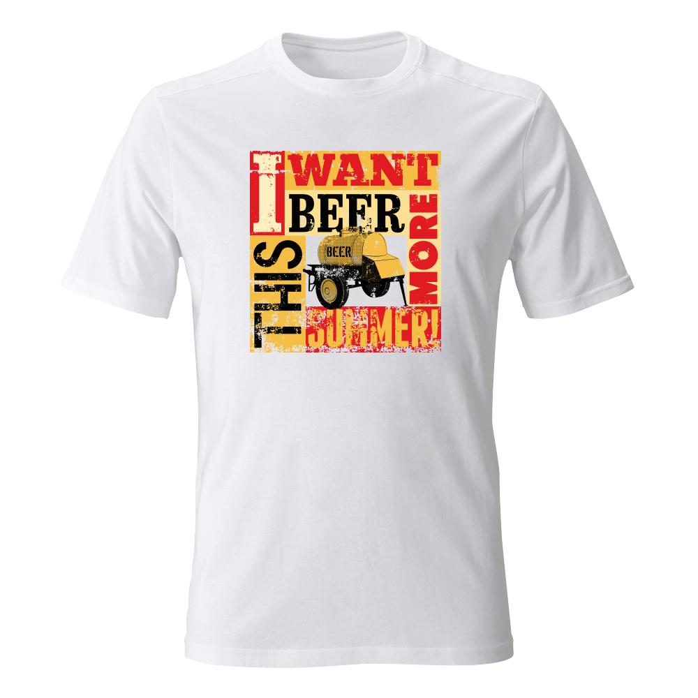 koszulka meska biala more beer
