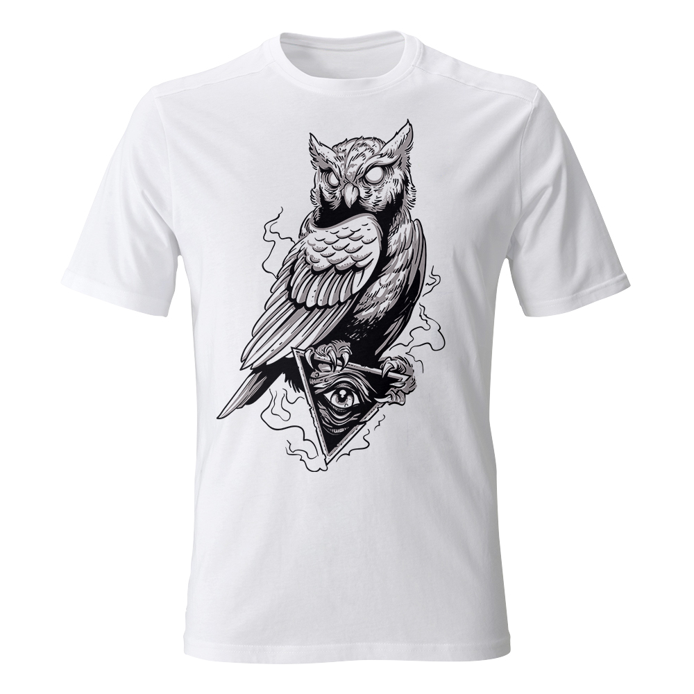 koszulka meska biala owl