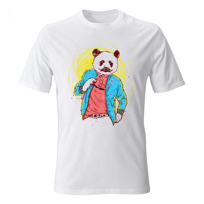 koszulka meska biala panda bear