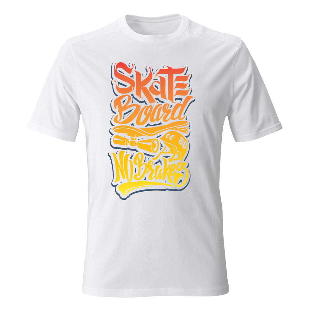 koszulka meska biala skateboard