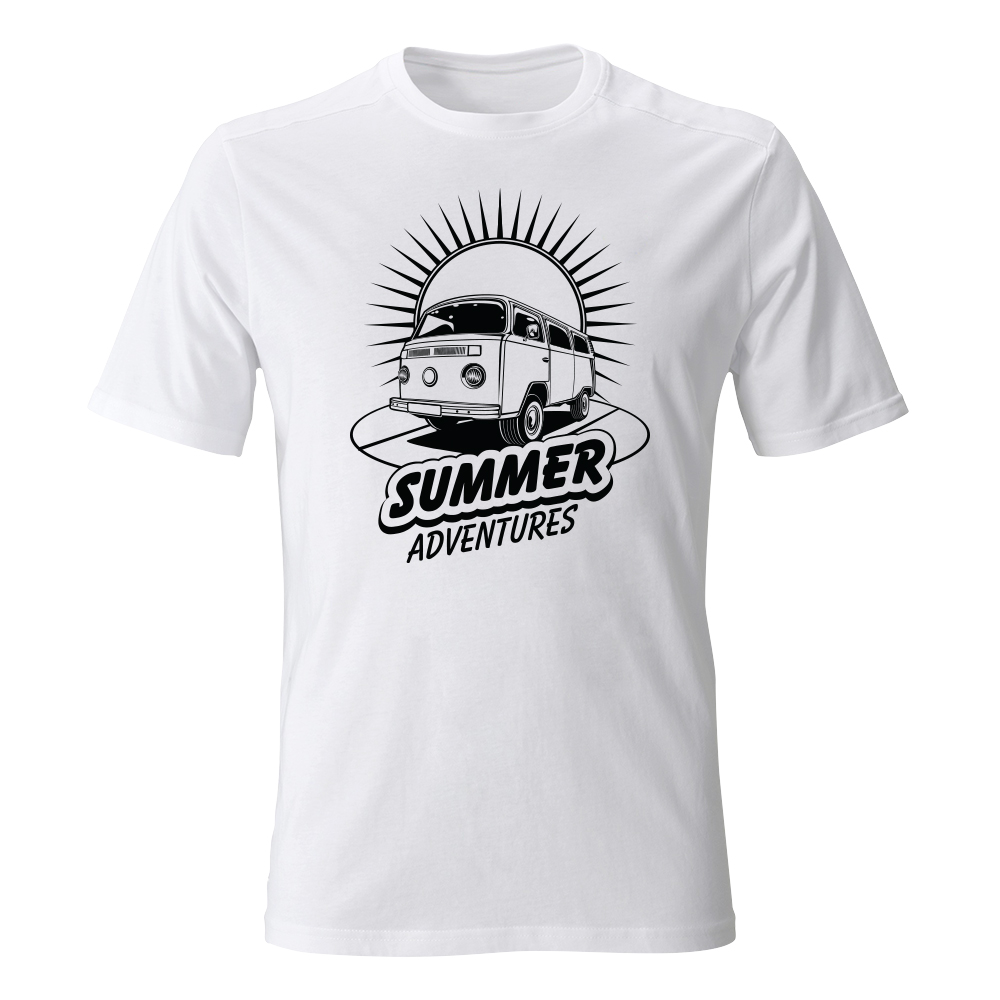 koszulka meska biala summer adventures