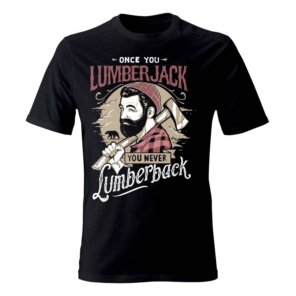 koszulka meska czarna lumberjack