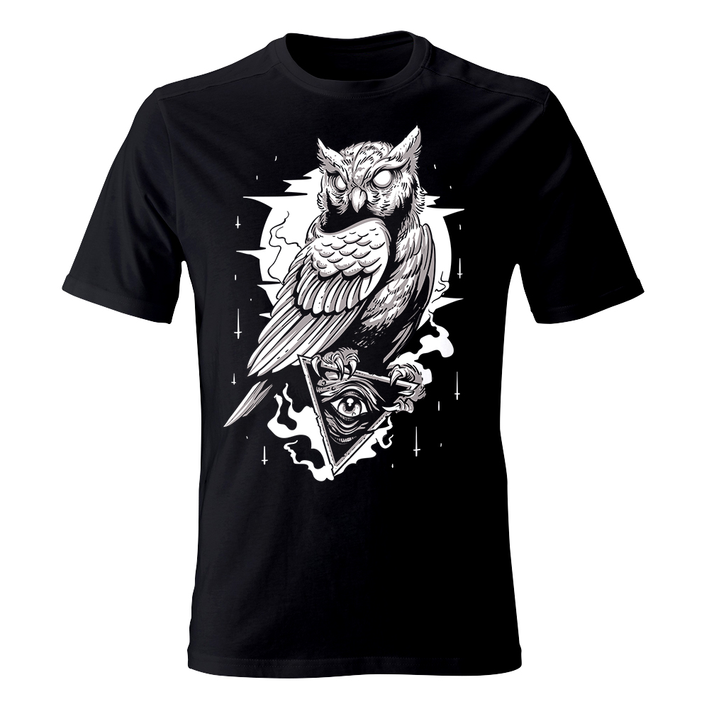 koszulka meska czarna owl