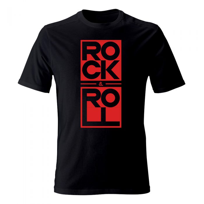 koszulka meska biala rock n roll 2