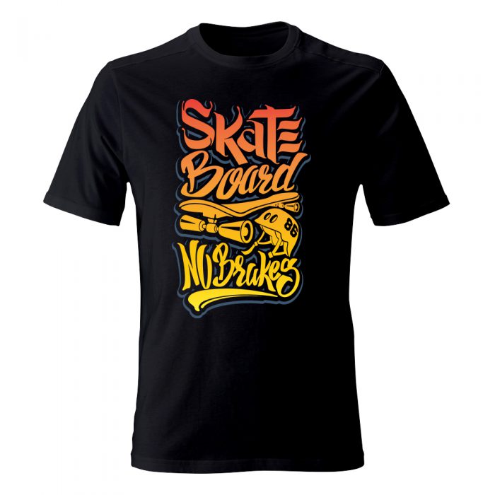 koszulka meska czarna skateboard