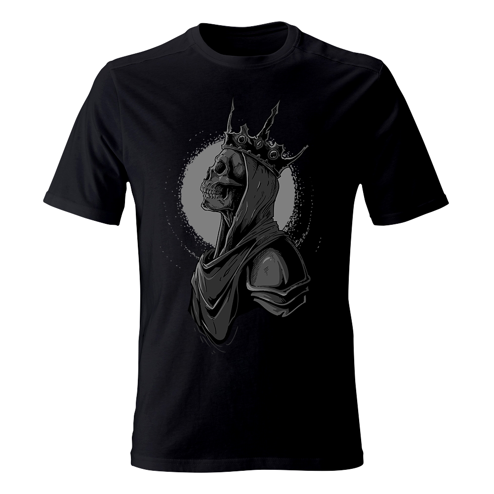koszulka meska czarna skull king