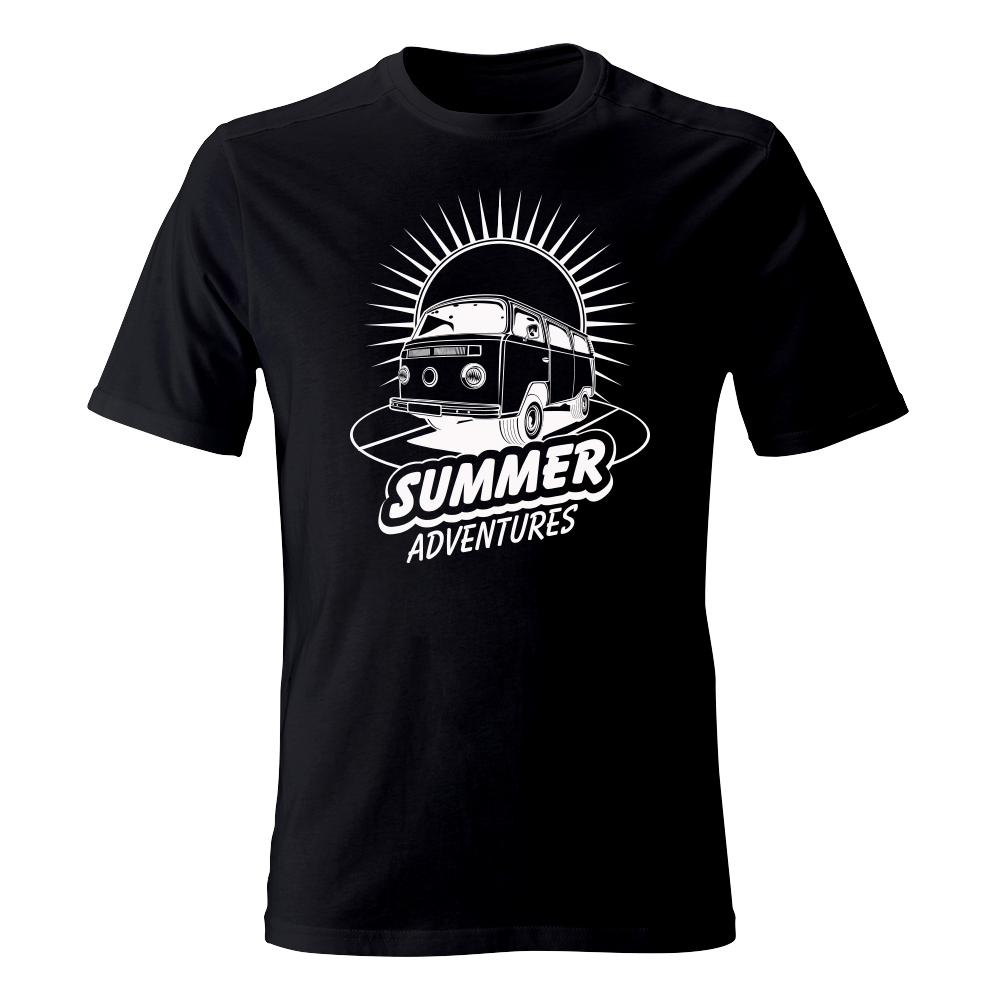 koszulka meska czarna summer adventures