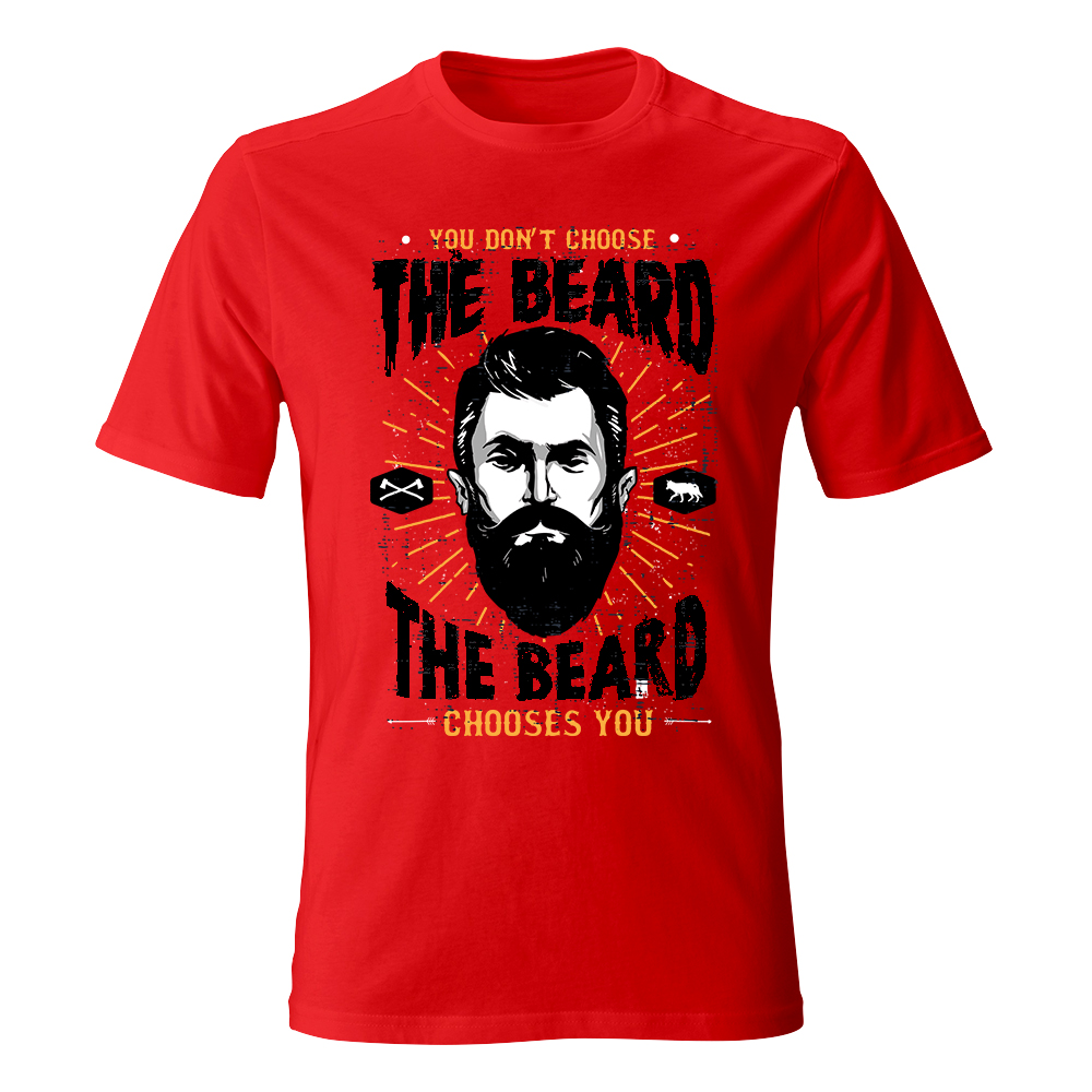 koszulka meska czerwona2 the beard choice