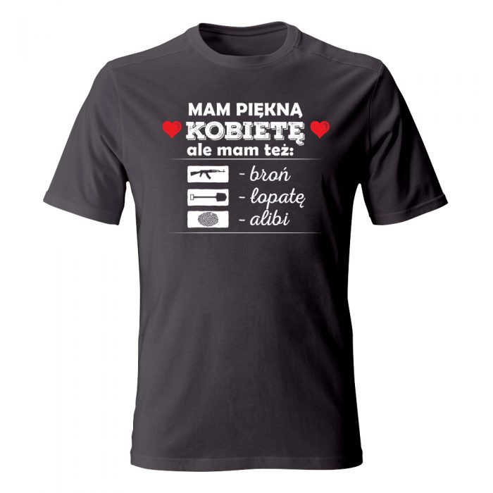 Koszulka męska MAM PIĘKNĄ KOBIETĘ