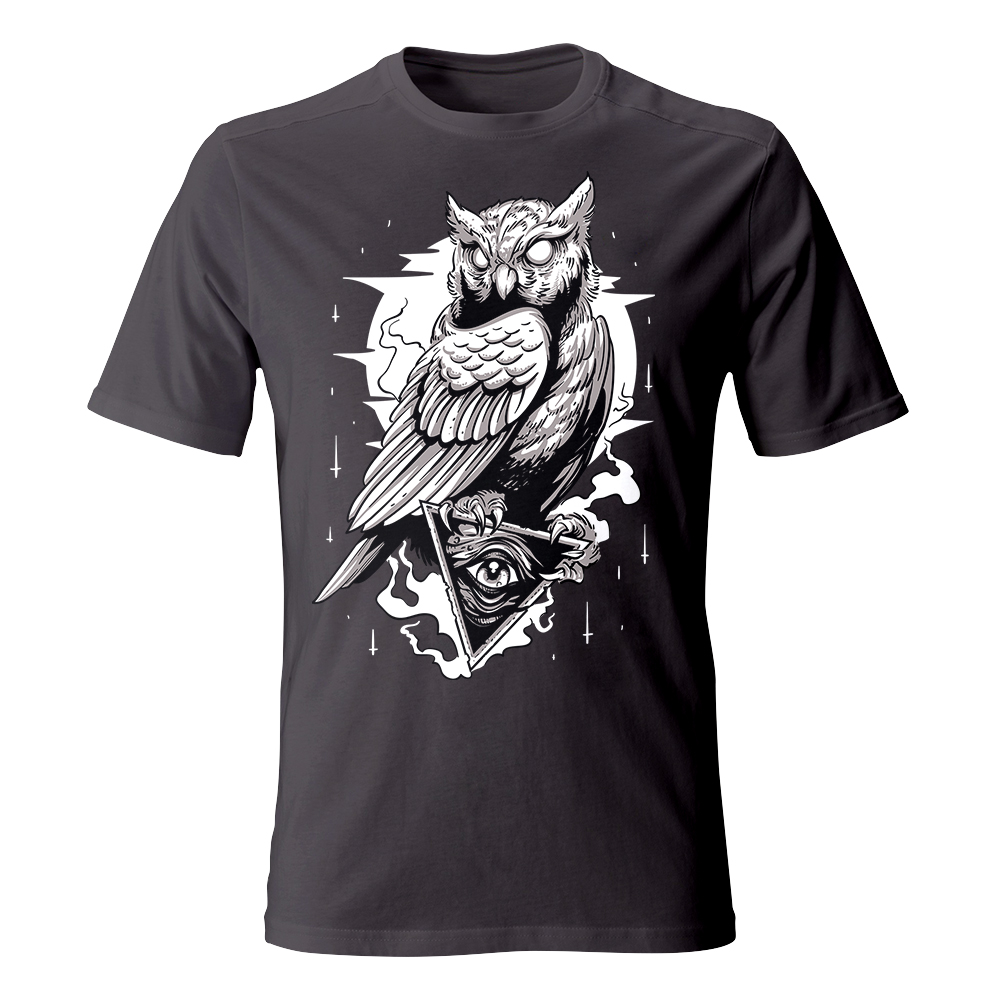 koszulka meska grafitowa owl
