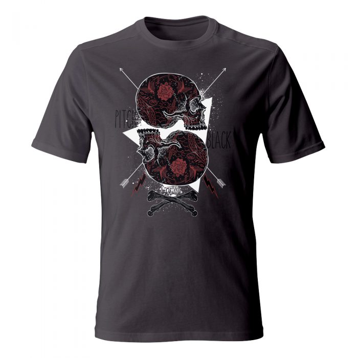 koszulka meska grafitowa pitch black