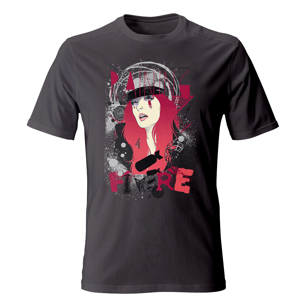 Koszulka męska z nadrukiem RAINING FIRE